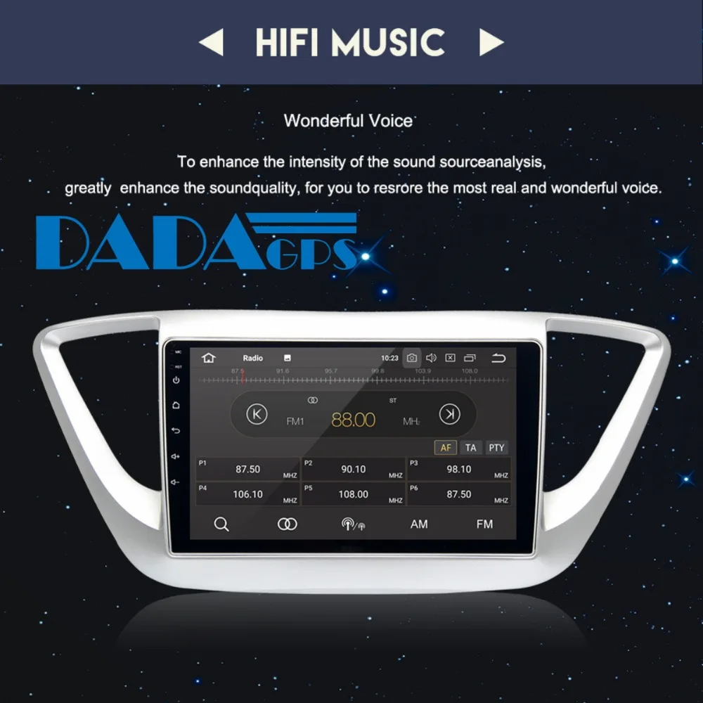Автомагнитола для Hyundai Verna Solaris 2017 2018 мультимедийный проигрыватель без CD DVD FM Android 8