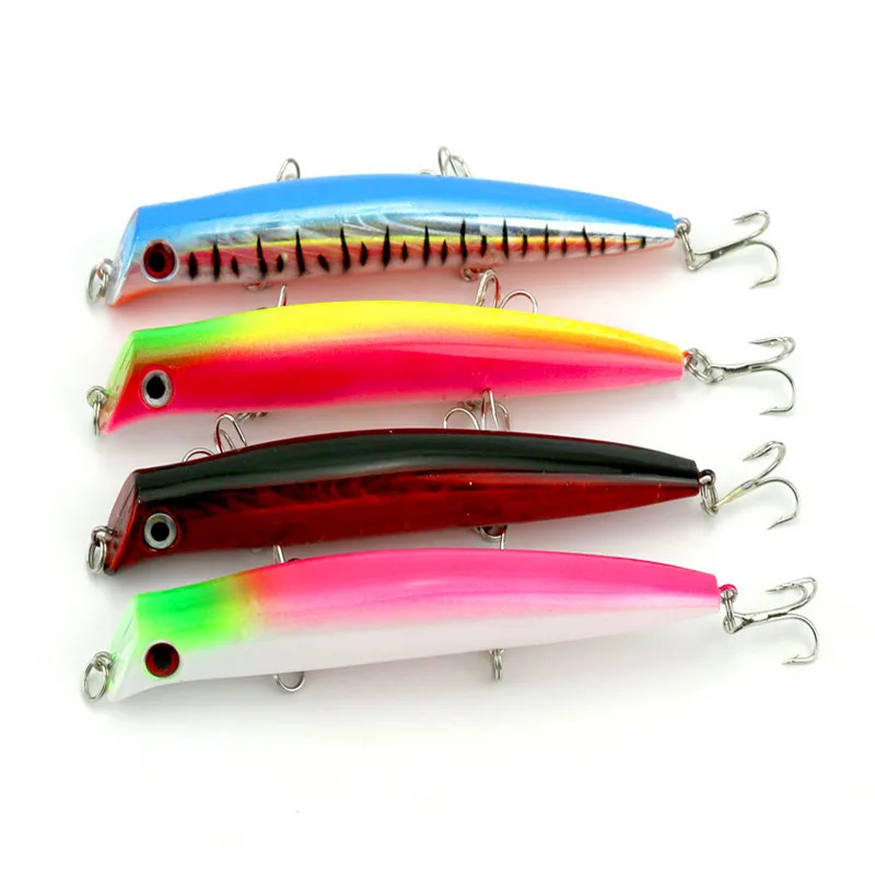 12.6cm 16.3g Top Water Popper Fishing Lures Hard Plastic Fishing Lure