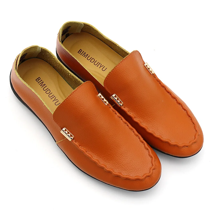 BIMUDUIYU/ г. Весенне-осенняя брендовая мужская Повседневная Удобная обувь для вождения мягкая обувь ручной работы Распродажа по низкой цене