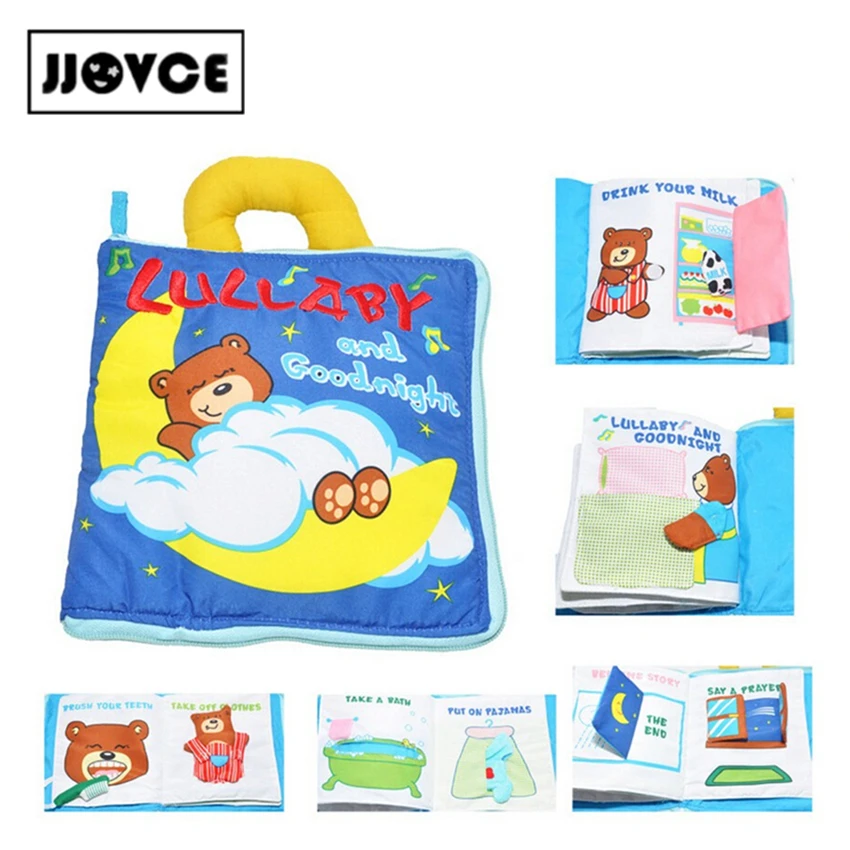 Bear Soft Cloth Baby Learning Education Book Finger Puppets Fabric Book