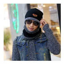 Новые модные женские туфли Для мужчин зимние толстые вязаные шапки-бини шапка стильная теплая Alaclava шапки, шарфы Лыжная Шапочка Капот сплошной шляпки из шерсти