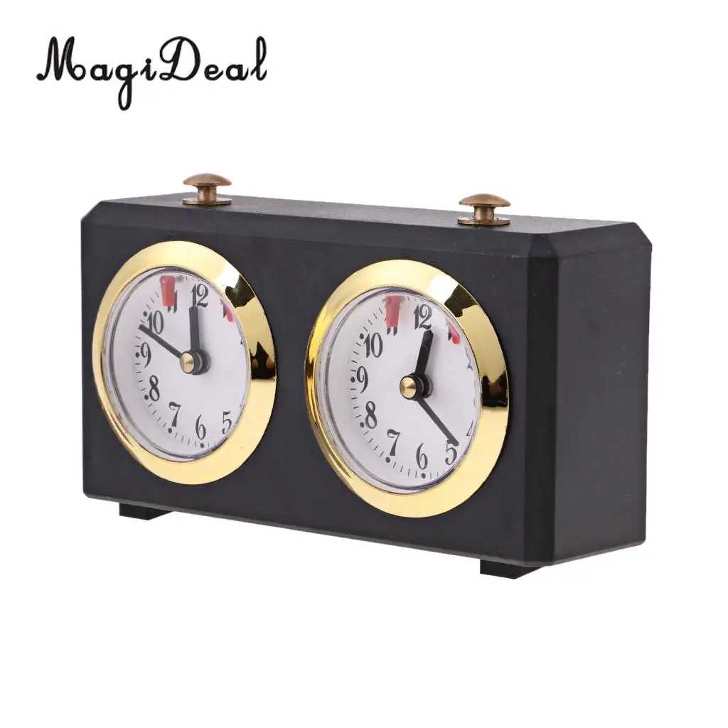 MagiDeal 1Pcs International Chess Game Competition Wind up Count Up Down Timer Wind Up Chess Clock -Camping Hiking Birthday Gift