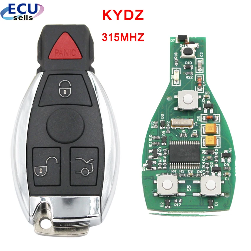 

Smart Key 3+1 Buttons 315MHz for Mercedes Benz Auto Remote Key Support NEC And BGA 2000+ Year