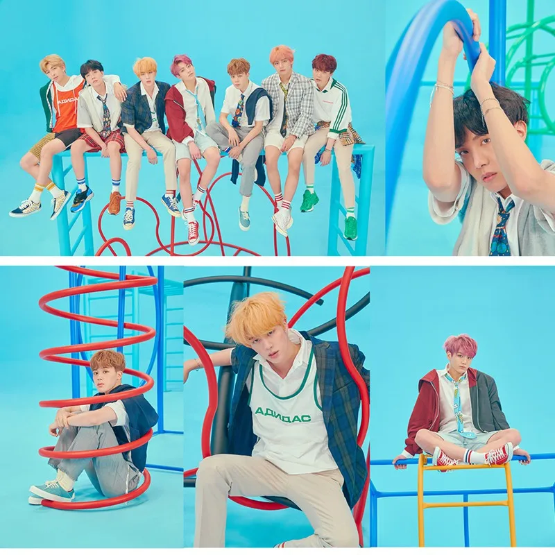 

BTS Poster Clear Image Wall Stickers Home Decoration BTS New Album Love Yourself Answer Prints White Coated Paper Home Art