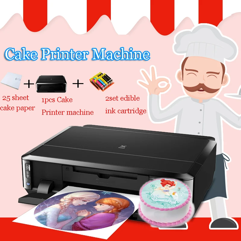 Lxhcoody торт принтер съедобный принтер для Canon MG5660 IP7260 леденец шоколад Еда рисовая бумага цифровая печатная машина