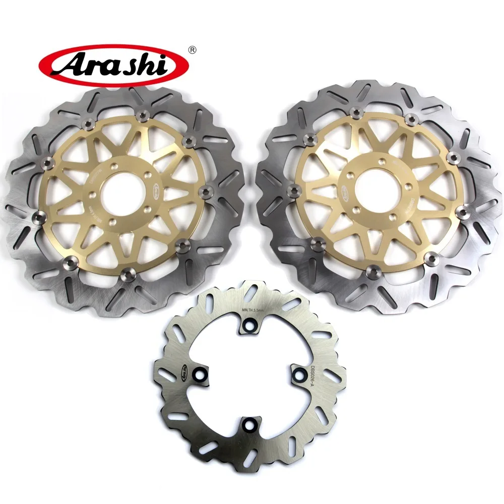 

Arashi 1 Set For KAWASAKI ZX12R NINJA 2000-2003 CNC Front Rear Brake Disc Disks Rotors ZX 12R ZX-12R 2000 2001 2002 2003