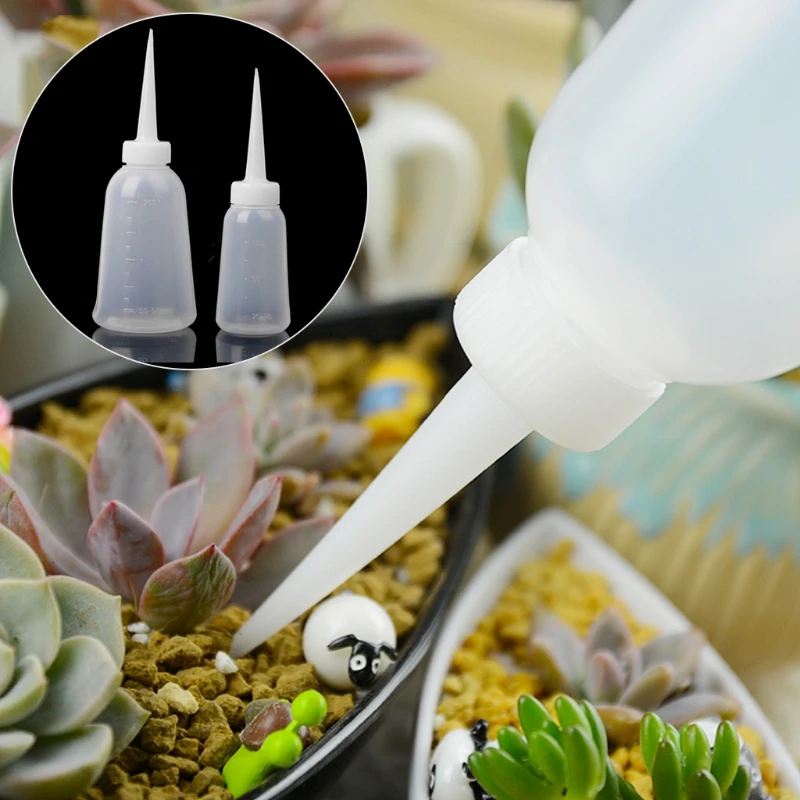 

1PC 100ml/ 250ml Plant Succulent Squeeze Watering Bottle Plastic Vertical Nozzle Spraying Can