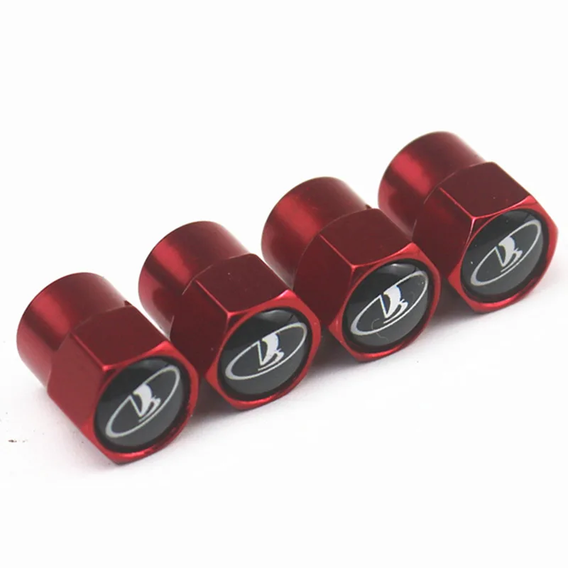 

4pcs Metal Wheel Tire Valve Caps Stem Case For lada niva kalina priora granta largus vaz samara 2110 Car Badge Auto Accessories