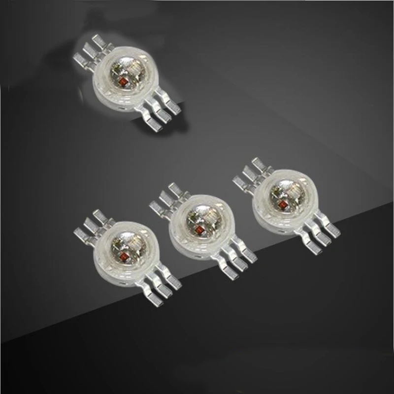 3W RGB LED Lamp Beads 6pin Colorful Light High Power rgb Beads 100pcs