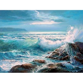 

NEW Mosaic Painting 5D DIY Diamond Painting Landscape Diamond Embroidery Sea Decoration Home Full Square/Round Drill gift L904