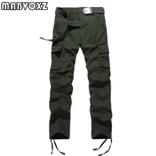 Мужские брюки-карго в стиле милитари, с карманами, дизайнерские, дышащие и удобные, хлопок, Мужская брендовая одежда, армейские, повседневные, для бега