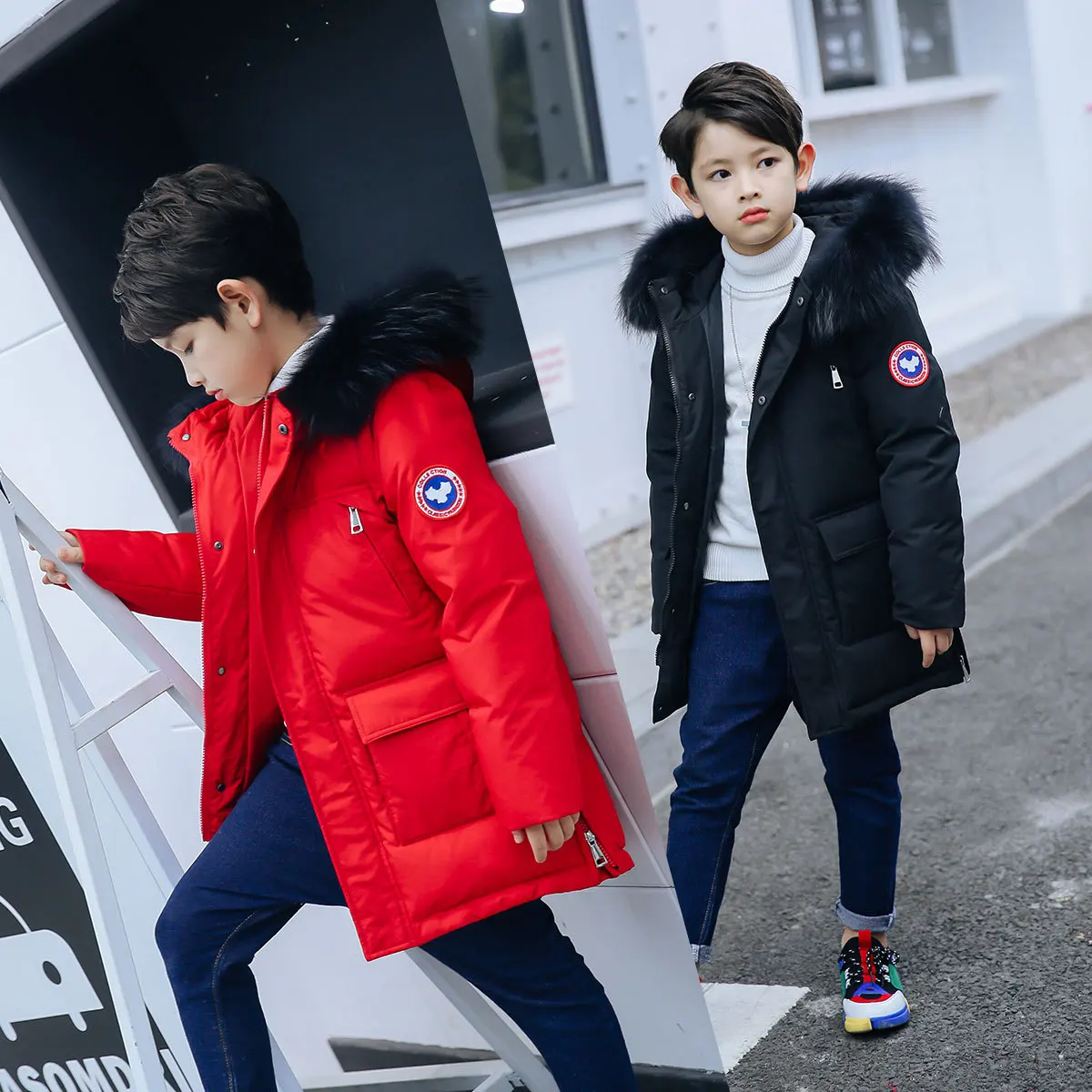 

Children's down jacket, boys, boys, boys and girls, children's wear, boy's brand name.