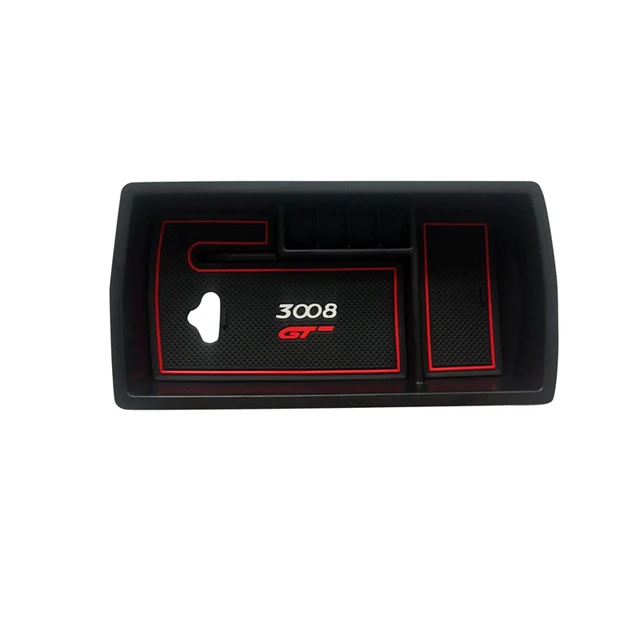 For Peugeot 3008 3008 GT 2017 2018 Plastic Interior Central Armrest Storage Box Organizer Case Container Tray 1pcs Car Styling