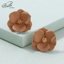 Badu цветочные милые сережки-шпильки Цветочные женские шпильки Стразы корейские ювелирные изделия богемные ювелирные изделия подарок для девушки