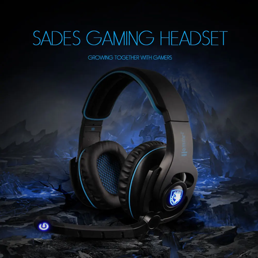Sades Sa923 Usb ゲーミングヘッドセットヘッドフォン低音仮想 7 1 サラウンドサウンド 7 1 Gaming Headphones Gaming Headphonesheadphones Power Aliexpress
