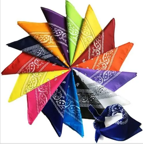 

9Colors Muslim Bandana Paisley Cotton Bandana Hairwrap Headband Double Sided Head Wrap Scarf Paiseley
