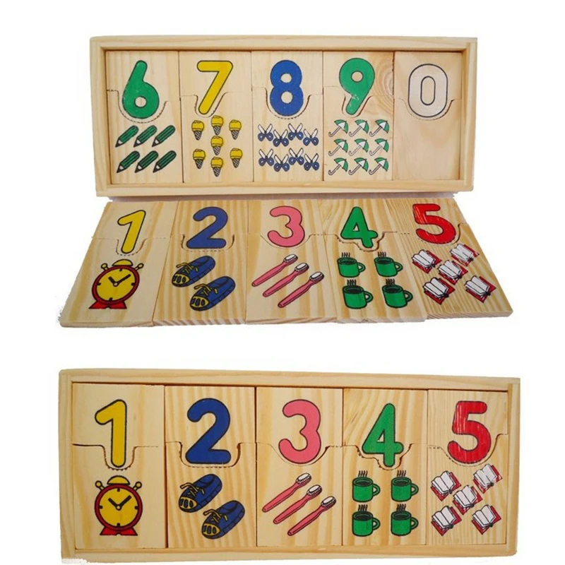 1 комплект монтесори креативные Детские Ранние развивающие игрушки деревянная коробка математические дети ребенок развитие ума деревянные Математические Игрушки