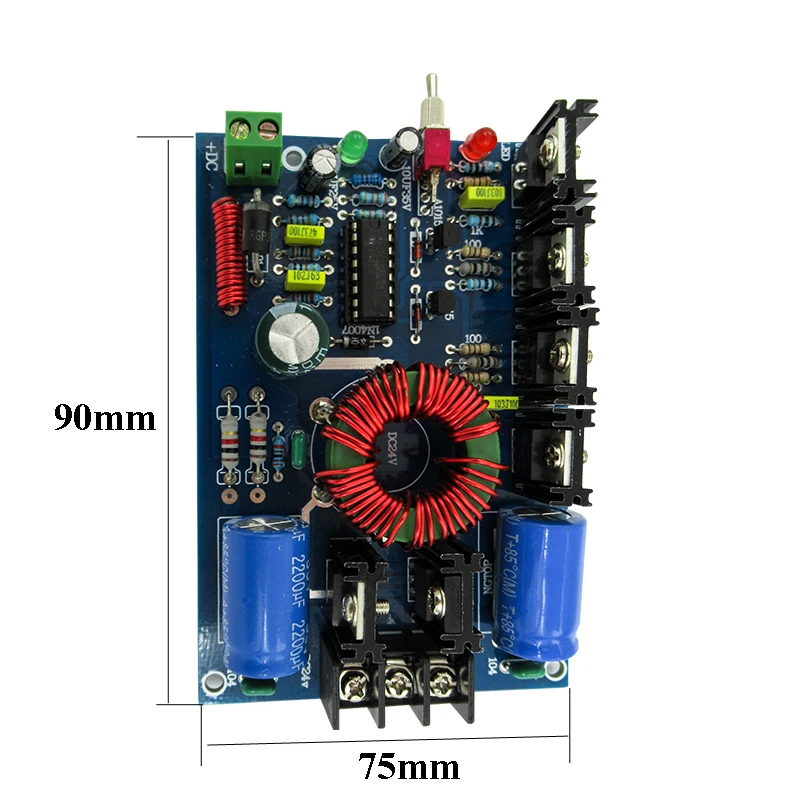 Lusya Инвертор постоянного тока трансформатор Питание доска для автомобиля DC12V двойной 24V для 180 Вт HiFi усилитель F7-009