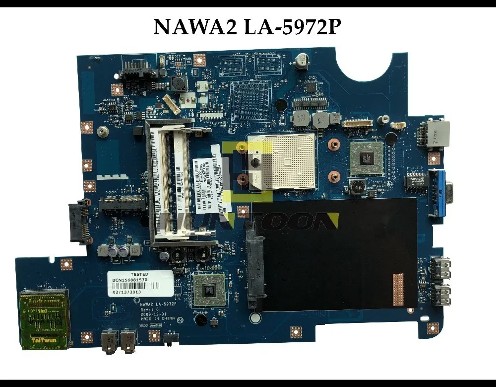 Высокое качество NAWA2 LA-5972P для lenovo Ideapad G555 Материнская плата ноутбука Разъем S1 DDR2 AMD полностью протестирована