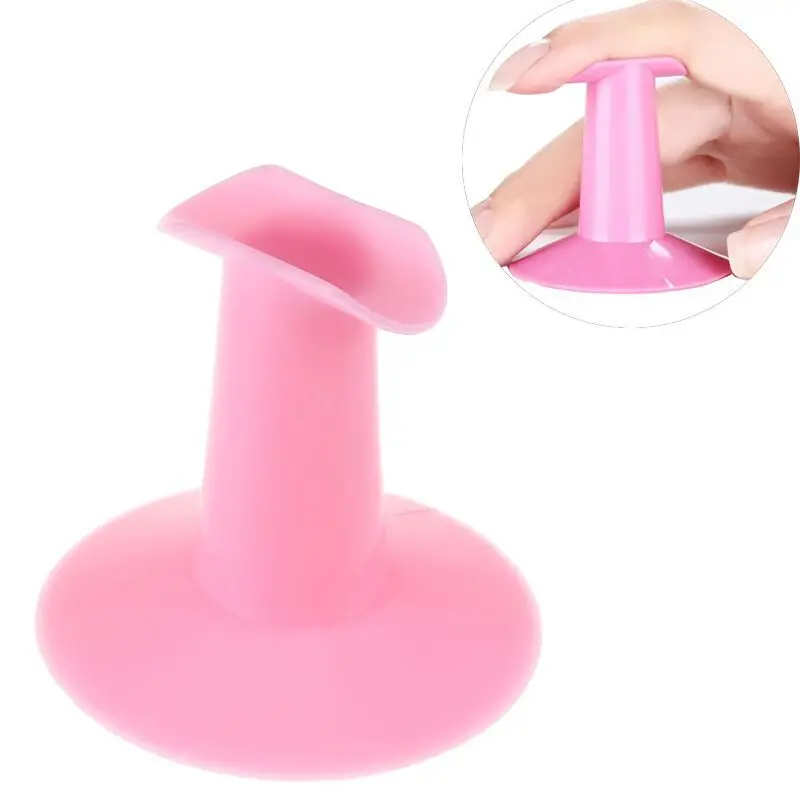 

1pcs 3D Soft Nail Art Pink Finger Support Stand Rest Holder For Gel Polish Flower Painting Drawing Coating Salon Accessories