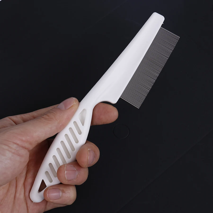 Buy 1PC Big Size 0.5mm pitch Pet Fleas lice clean Comb