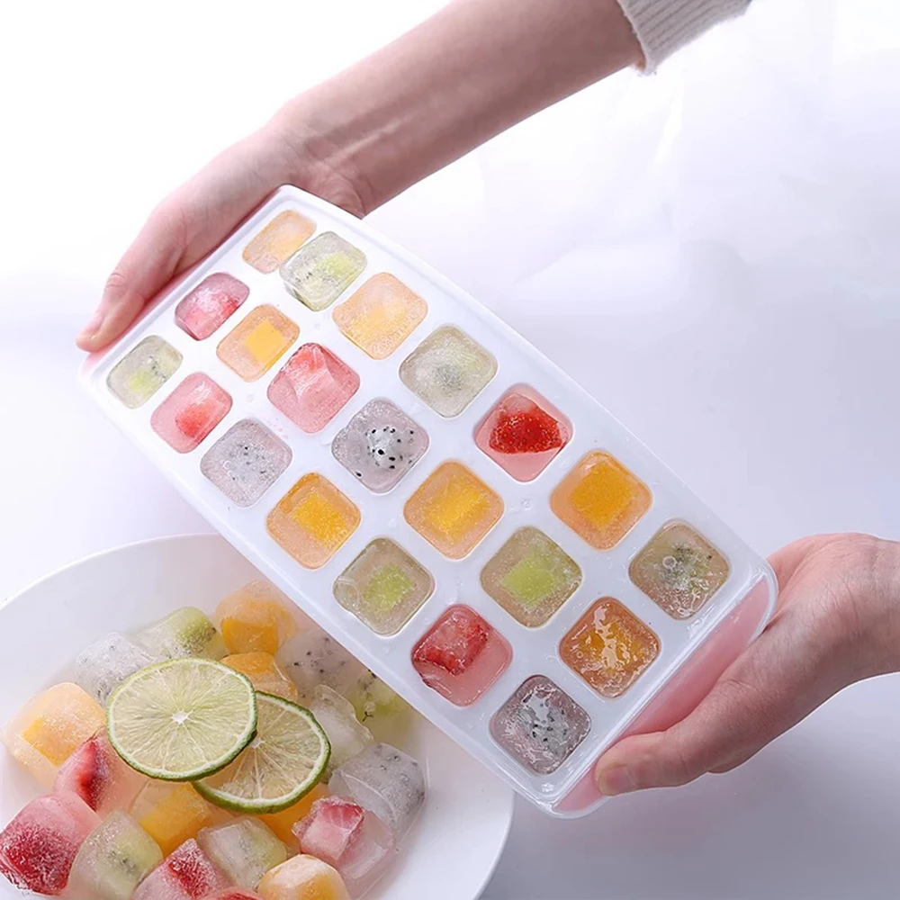 

21/36 Grids Ice Cube Mold Silicone Chocolate Mold Tray Creative Square Shaped Ice Cube Cake Decoration Mold 40