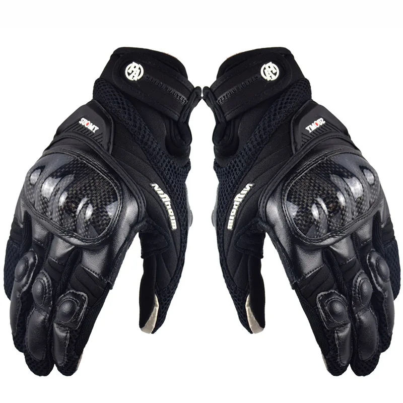

Motorcycle Gloves Leather Carbon Fiber Touch Screen Breathable Racing Gloves Guantes Luvas Alpine Motocross Stars Gants Men Moto