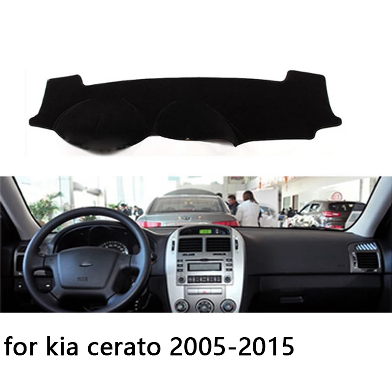 Для kia cerato 2005 2006 2007 2008- правый и левый руль приборной панели автомобиля чехлы коврик тент подушка коврик ковры аксессуары - Название цвета: Left Hand Drive