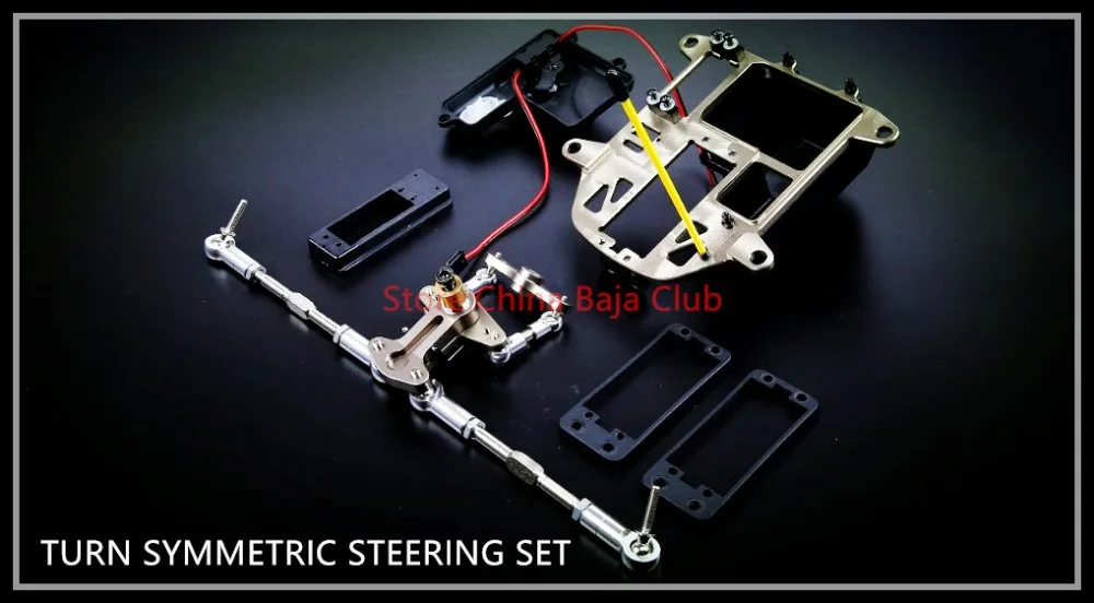 1/5 BAJA CNC TURN SYMMETRIC STEERING SET FOR HPI KM ROVAN BAJA 5B SS 85273