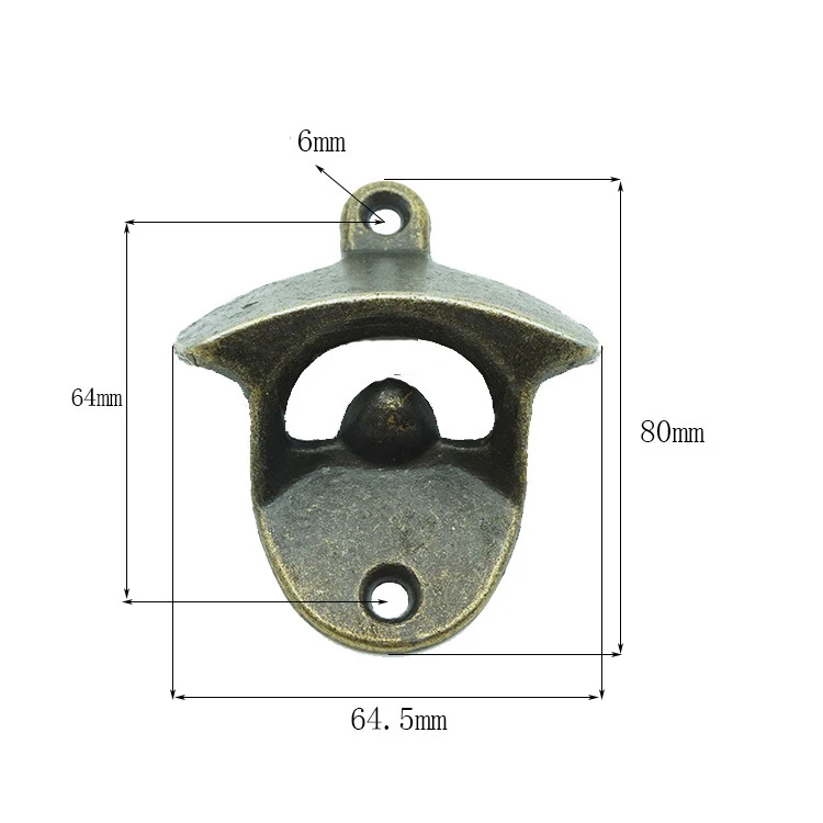 

Classical Wall-mounted Bottle Opener Bronze Wine Soda Glass Bottle Opener Kitchen Bar Supplies Hot Selling