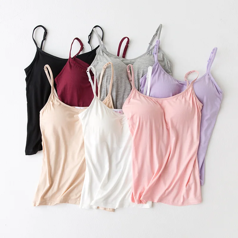 2 pcs one lot Camisole modal material women tank top 2018 new women camislole 8719