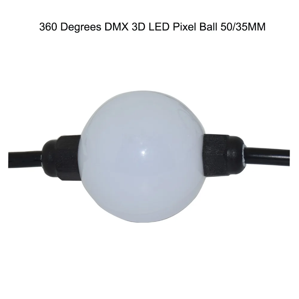 

Addressable 3D LED pixel ball 360 degrees Madrix can control DMX/DVI(SPI) signal full RGB DC24V 20balls/reel/5meters waterproof