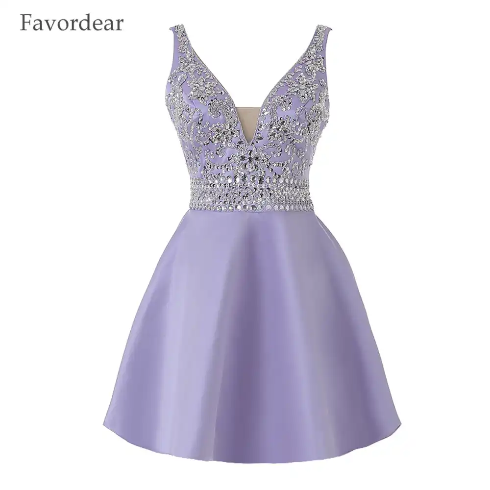 short purple homecoming dresses
