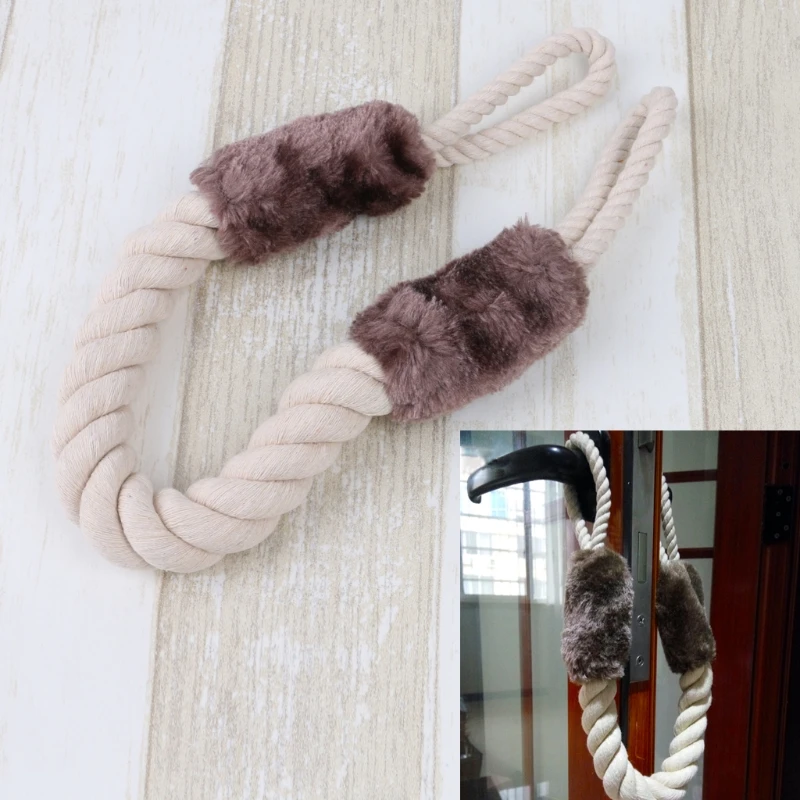 

Door Stopper Cotton Rope Sailor Knot Slamming Shut Wedge Door Handles Stoppers