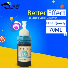 1 шт. светло-голубой LC 70 мл чернила для заправки набор чернил для Epson L100/L101/L110/L200/L201/L210/L220/L800/L801/L810/L1800 чернила для принтера