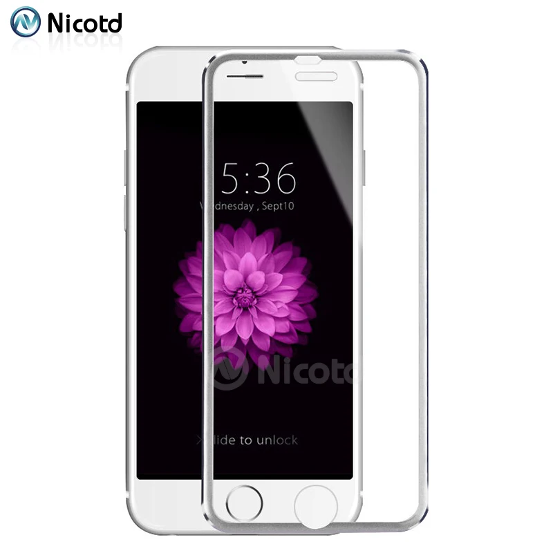 8D цветное изогнутое титановое закаленное стекло для iPhone 8 6 6splus на телефон 8Plus 6s