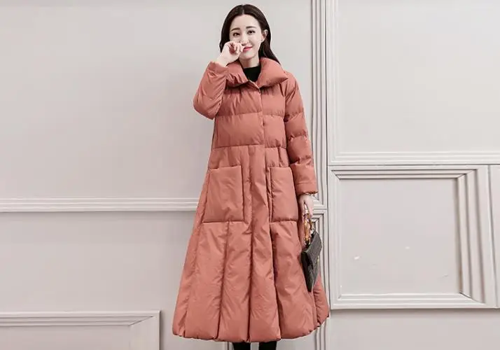 Новое пальто losse длинная стеганая зимняя куртка для женщин размера плюс