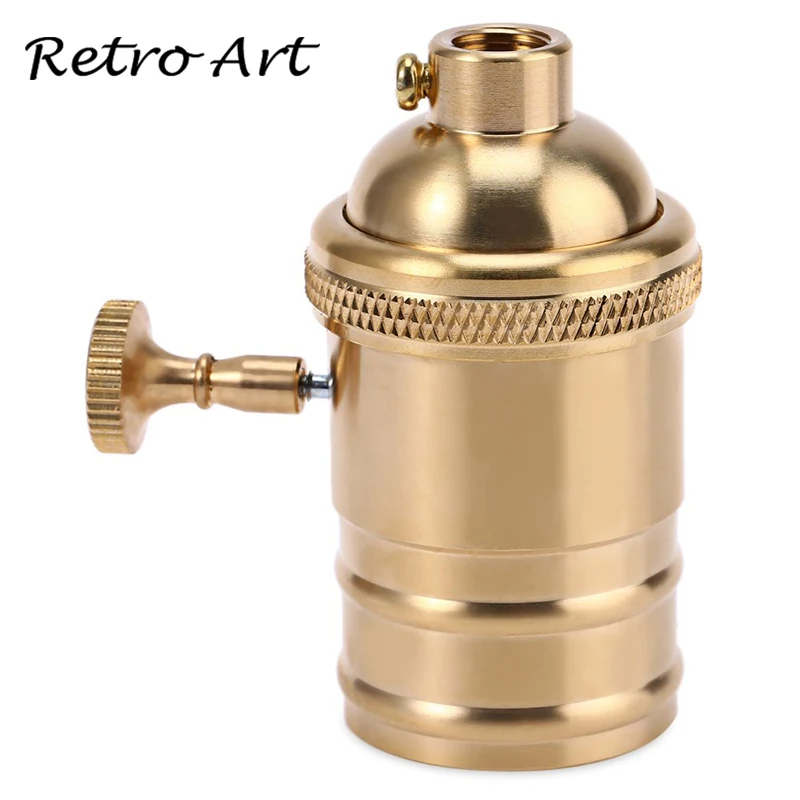 

Polished Copper E27 Light Bulb Holder vintage edison lamp socket