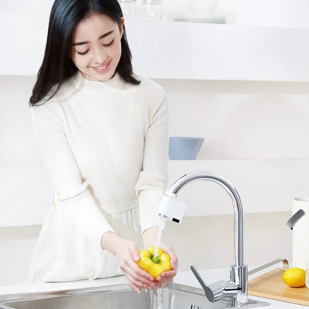 Xiaomi Zajia Индукционная водосберегающая интеллектуальная инфракрасная Индукционная вода кран анти-перелив поворотная головка водосберегающий кран с форсункой