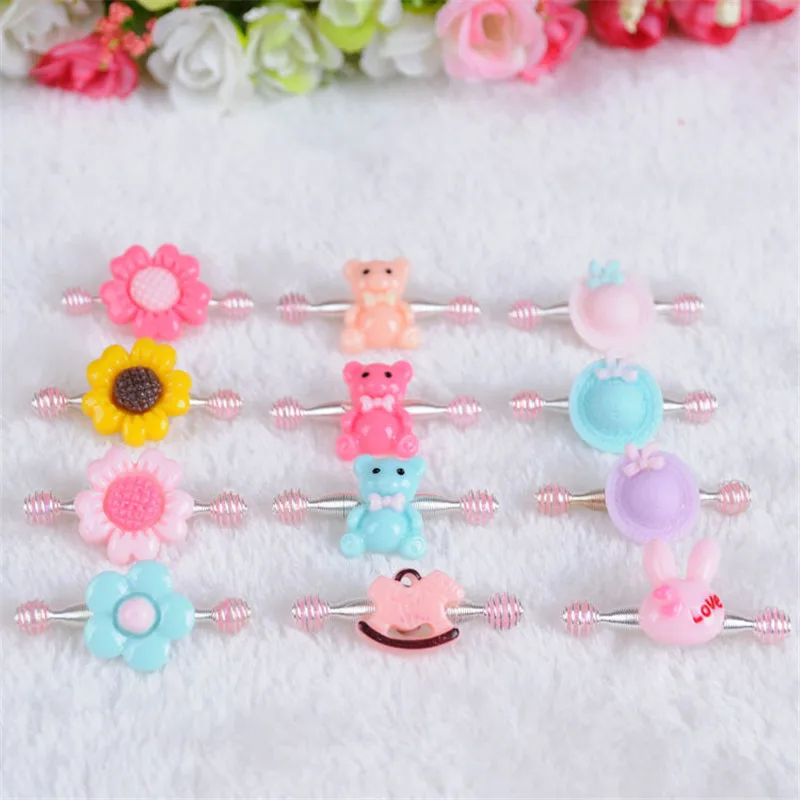 20pcs/lot Baby Girls Hair Spring Clips Barrette Cute Kids Barrette Hair