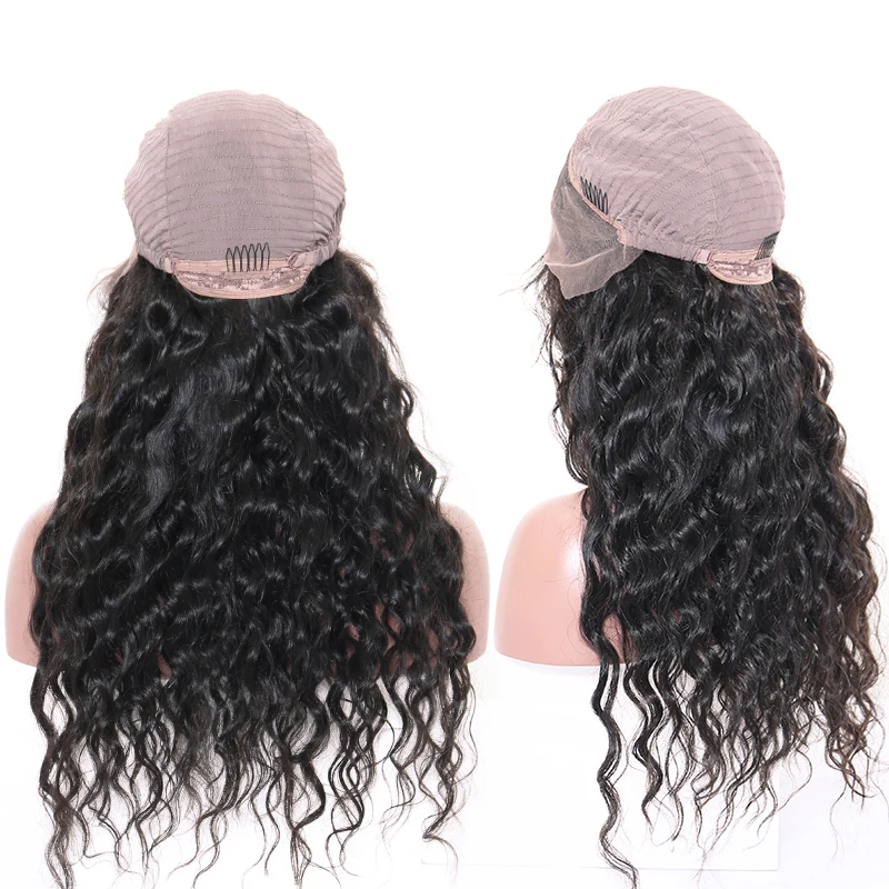 13x4 250% Density Lace Front Human Hair Wigs For Women Loose Wave Brazilian Lace Wigs Pre Plucked Ever Beauty Remy Full Black