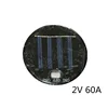 Panneau solaire en silicium polycristallin, rond 77MM 2V 60a 0.12W avec trou de commutation, panneau de colle solaire ► Photo 2/3