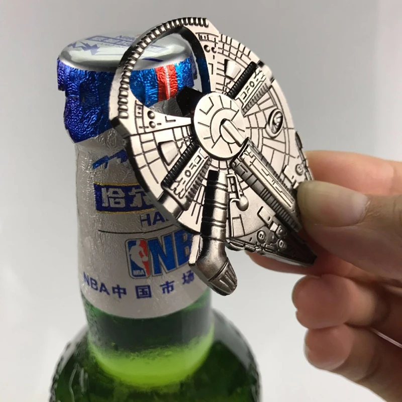

High Quality Creative Kitchen Gadgets Dining & Bar Cooking Tools Star Wars Key Ring Portable Beer Bottle Opener Wholesale K0073