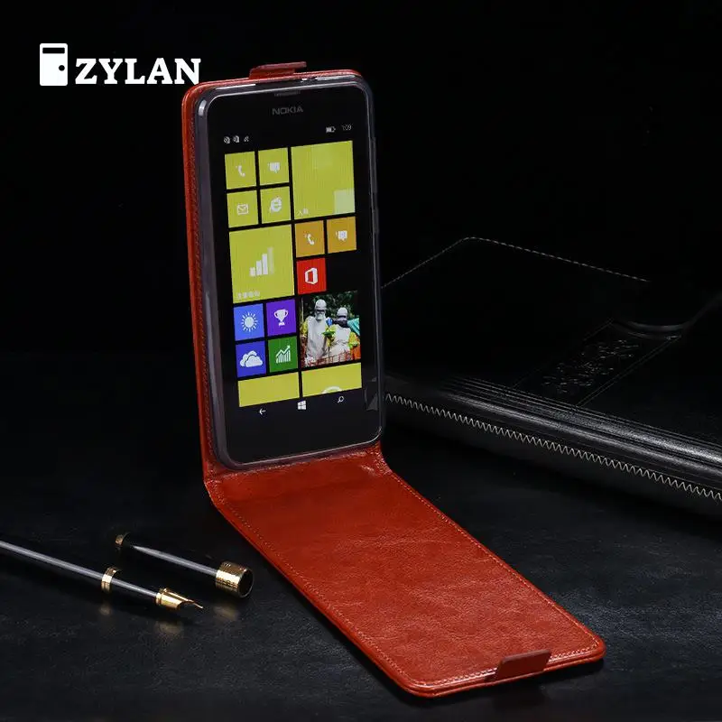 Роскошный кожаный чехол-накладка ZYLAN для Nokia Lumia 630 635 RM-974 RM-978 Чехол флип защитный корпус для телефона сумка в подарок