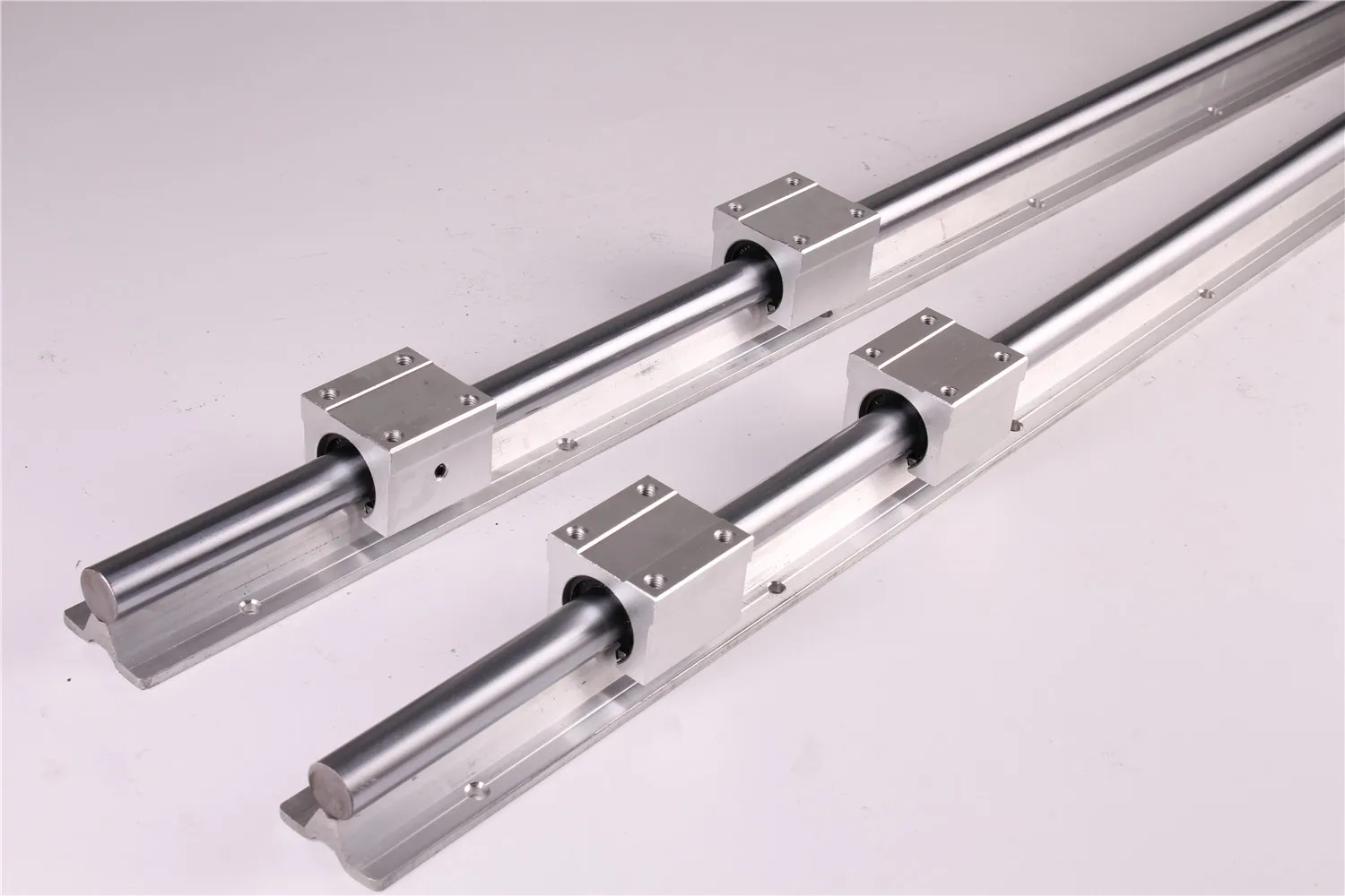 

2pcs Shaft SBR10-1000 Linear Rail Fully Supported Rod Slide Guide with 4 SBR10UU