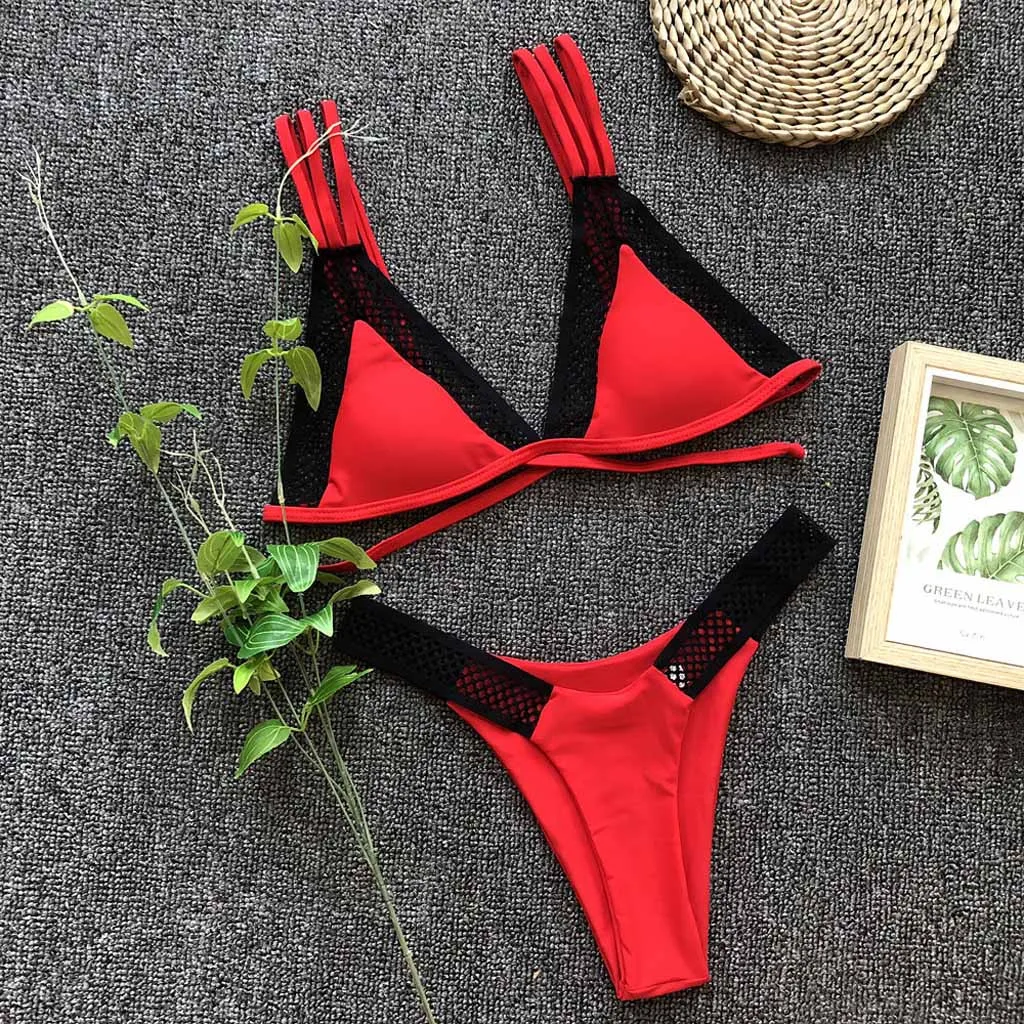 

Summer New Arrivals Wholesale Push-Up Padded Bra Sexy Women Beach Bikini Set Swimsuit Swimwearr Wire Free Solid Color Bodysuits