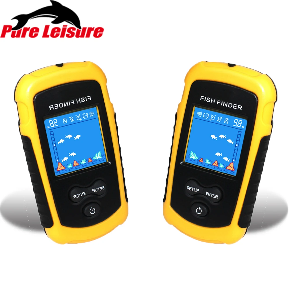 

PureLeisure Cable Bite Portable Outlife Fish Finder Camping Equipment Fishing Lure Echo Sounder Fishing Finder Alarm 100M FF01