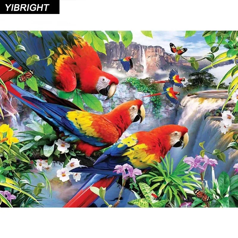 5D DIY Алмазная картина Parrot Valley Вышивка крестом вышивка мозаика настенные наклейки