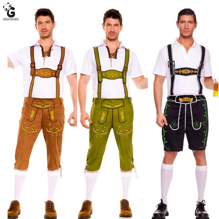 

Oktoberfest Costume Men Halloween Costumes For Men German Bavaria Beer Festival costume Male Traditional Party Fancy Dress