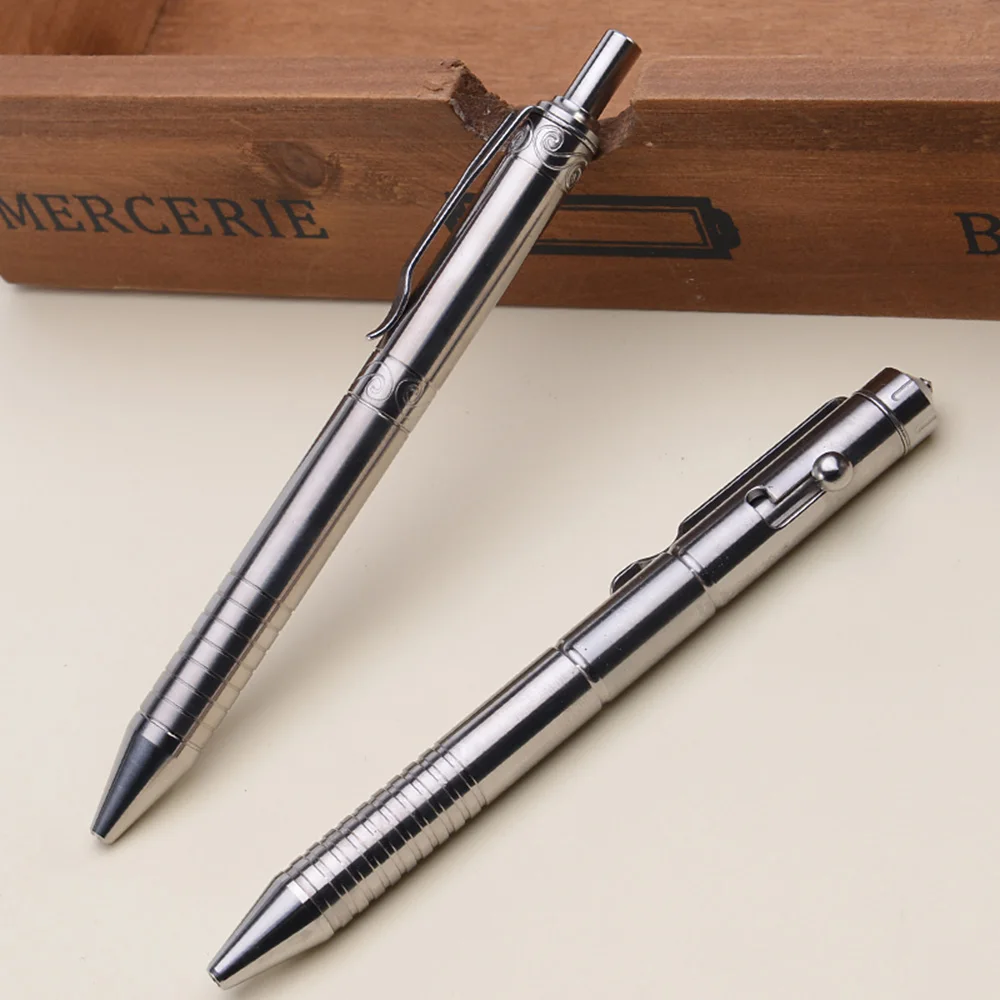 

Ultra high hardness non-rust titanium alloy pen business office signature gift EDC personal safety pen